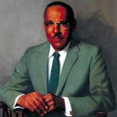 Painted portrait of Vivien Thomas