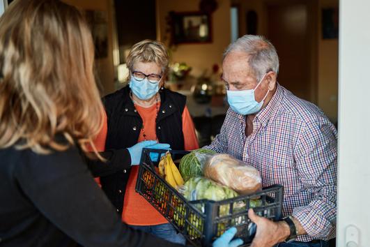 AIM has fostered many partnerships in Baltimore, including one with the Maryland Food Bank. As the pandemic has raged on, AIM is there to assist with food distribution. 