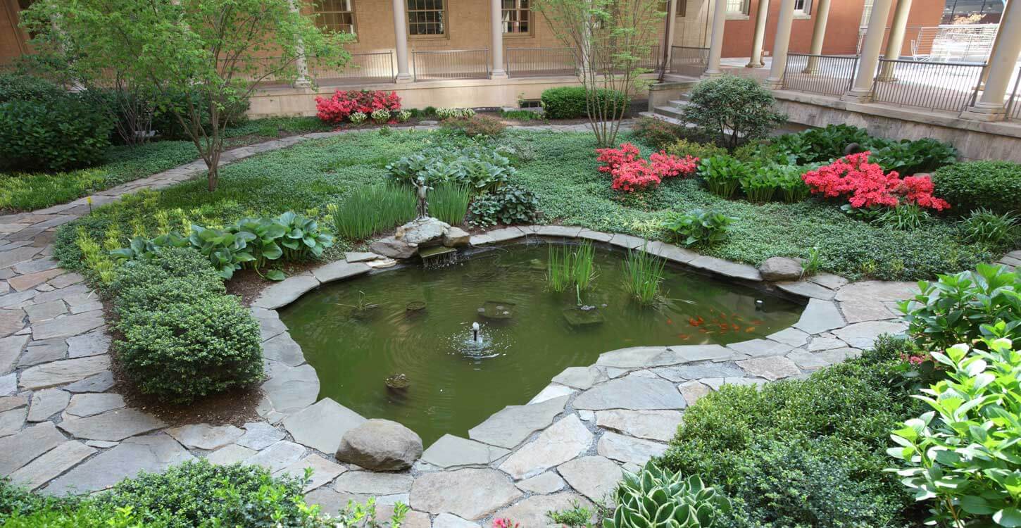 Phipps garden at Johns Hopkins Hospital