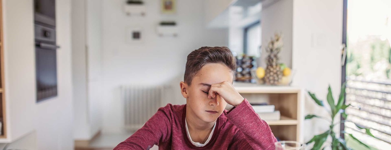 Student struggling with homework