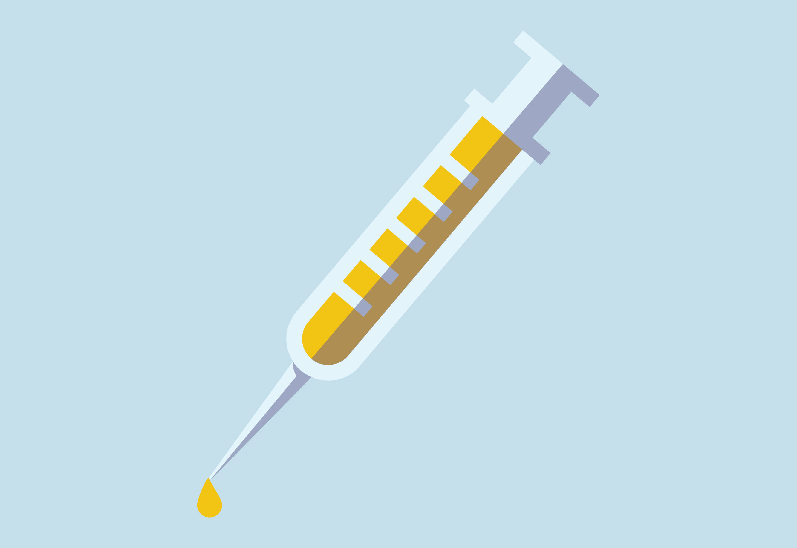 an illustration of a syringe