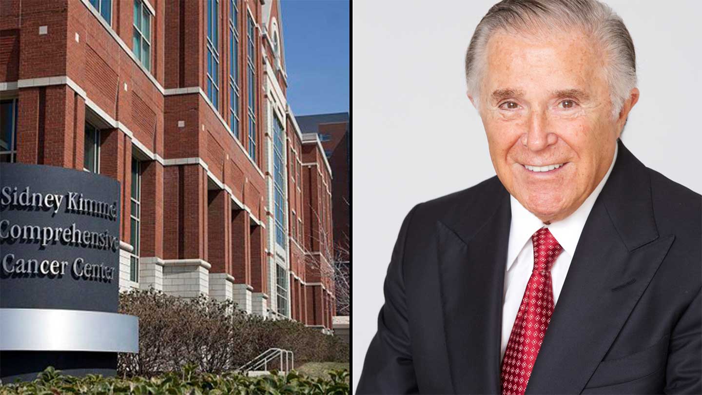 Sidney Kimmel and Cancer Center entrance at Weinberg Building.