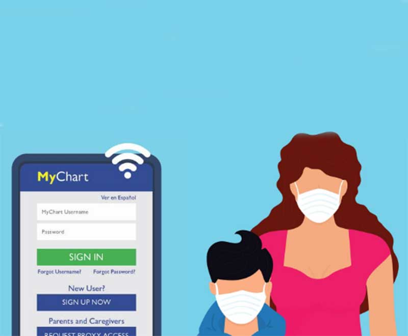 MyChart sign up on mobile phone